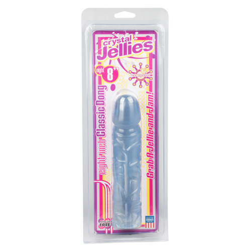 Crystal Jellies Classic Dildo - Lichtblauw - Afbeelding 6