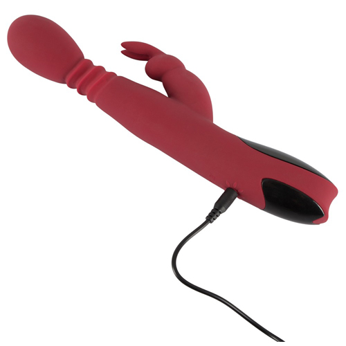 Stotende, Roterende & Verwarmende Rabbit Vibrator - Afbeelding 5