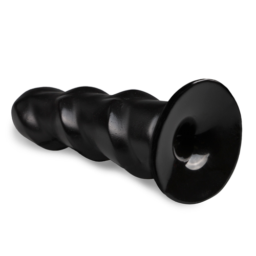 Zwarte Anaal Dildo Met Ribbels - Afbeelding 2