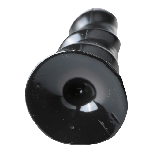 Zwarte Anaal Dildo Met Ribbels - Afbeelding 5