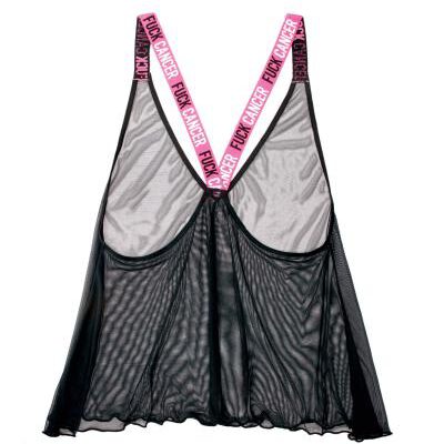 Transparante Tanktop Fuck Cancer